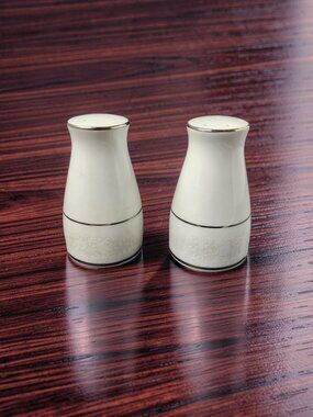 Vintage 1970s Noritake Misty Porcelain Salt and Pepper Shakers